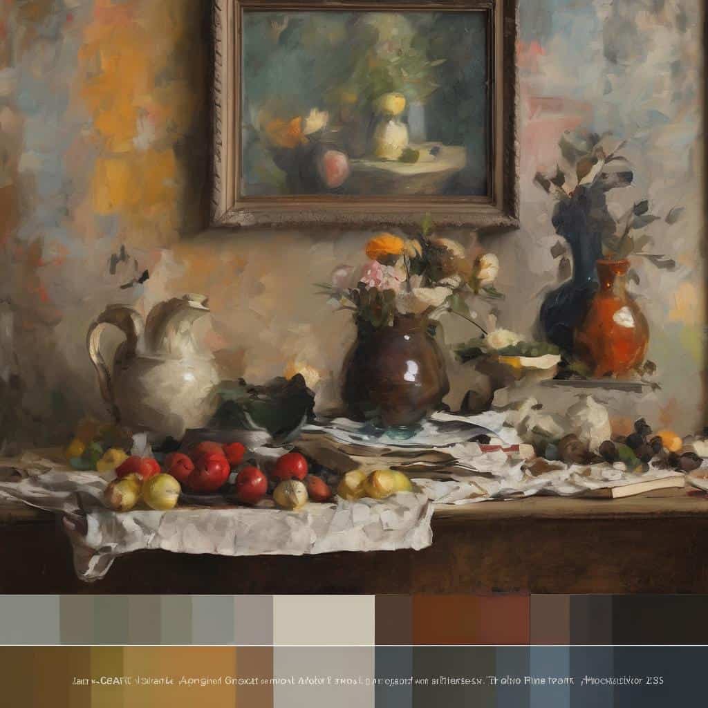 Ανάγλυφες νεκρές φύσεις με κλασικά έργα τέχνης και την επίδρασή τους στην οικονομική τέχνη.